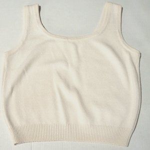St. John Knits Santana Ivory Tank Sleeveless Top